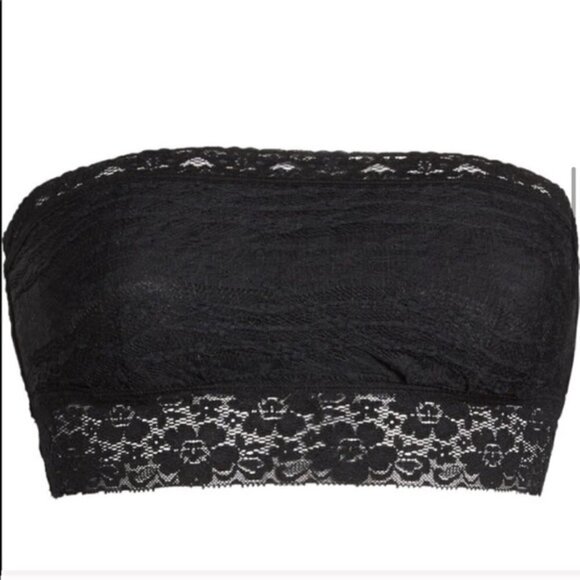 Free People Black Scalloped Lace Bandeau - Picture 7 of 12